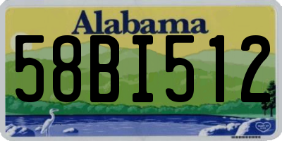 AL license plate 58BI512