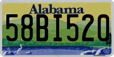 AL license plate 58BI520