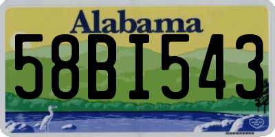 AL license plate 58BI543
