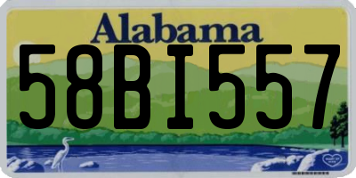 AL license plate 58BI557