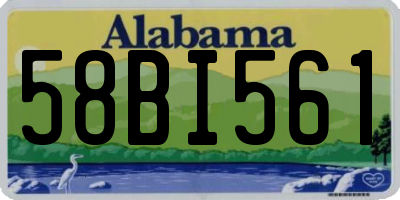 AL license plate 58BI561