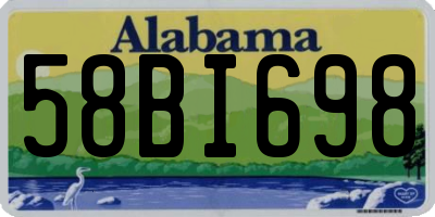 AL license plate 58BI698
