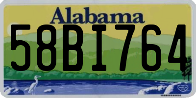 AL license plate 58BI764