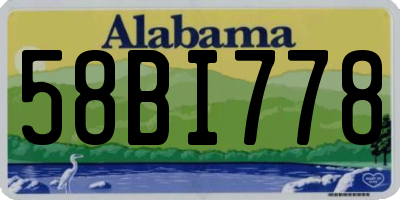 AL license plate 58BI778