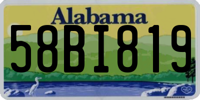 AL license plate 58BI819