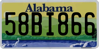 AL license plate 58BI866