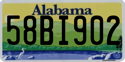 AL license plate 58BI902