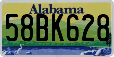 AL license plate 58BK628