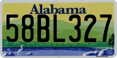 AL license plate 58BL327