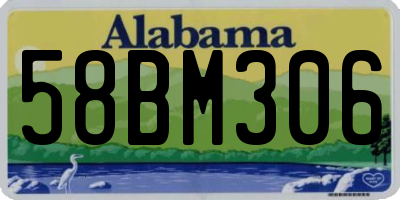 AL license plate 58BM306