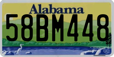 AL license plate 58BM448