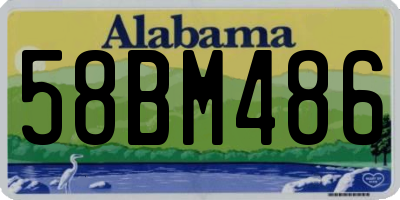 AL license plate 58BM486