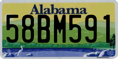 AL license plate 58BM591