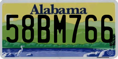 AL license plate 58BM766