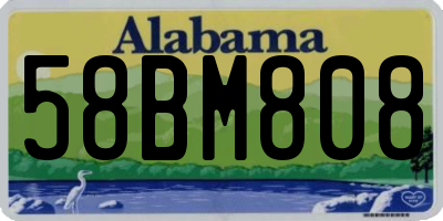 AL license plate 58BM808