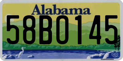 AL license plate 58BO145