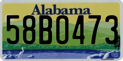 AL license plate 58BO473
