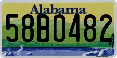 AL license plate 58BO482