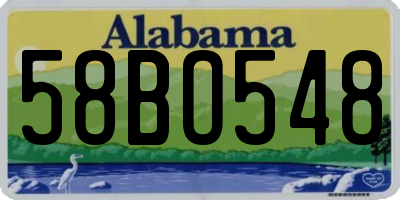 AL license plate 58BO548