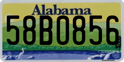 AL license plate 58BO856