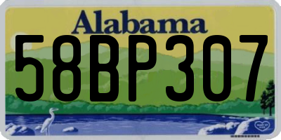 AL license plate 58BP307