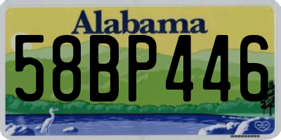 AL license plate 58BP446