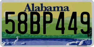 AL license plate 58BP449