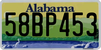 AL license plate 58BP453