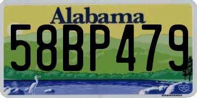 AL license plate 58BP479