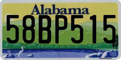 AL license plate 58BP515