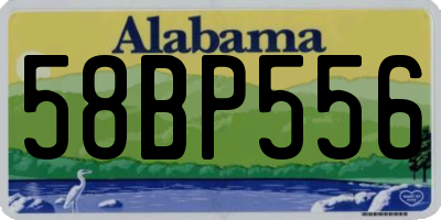 AL license plate 58BP556