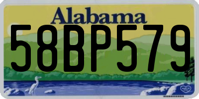 AL license plate 58BP579