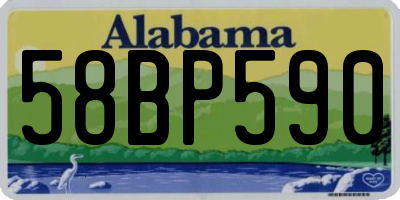 AL license plate 58BP590