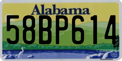 AL license plate 58BP614