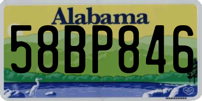 AL license plate 58BP846