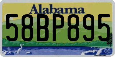 AL license plate 58BP895