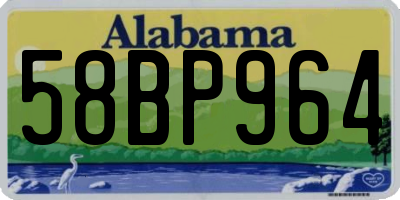 AL license plate 58BP964
