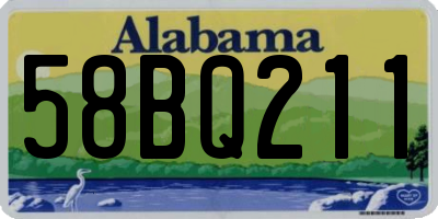 AL license plate 58BQ211