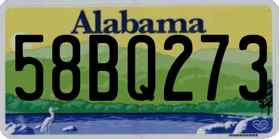 AL license plate 58BQ273