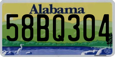 AL license plate 58BQ304