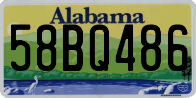 AL license plate 58BQ486