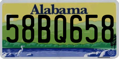 AL license plate 58BQ658