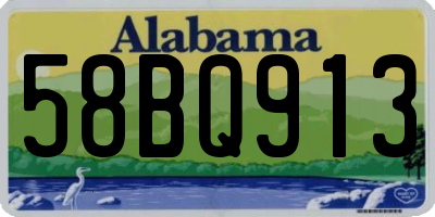 AL license plate 58BQ913