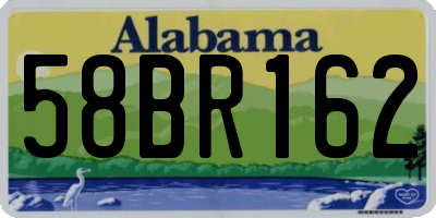 AL license plate 58BR162