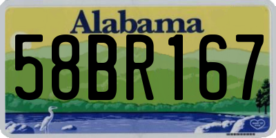 AL license plate 58BR167