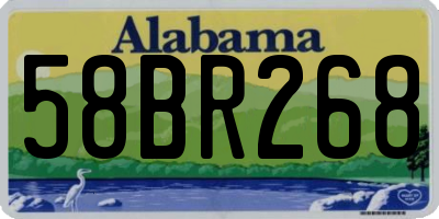 AL license plate 58BR268