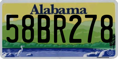 AL license plate 58BR278