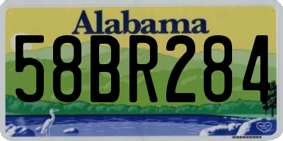 AL license plate 58BR284