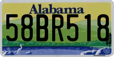 AL license plate 58BR518