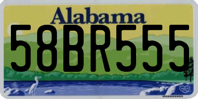 AL license plate 58BR555